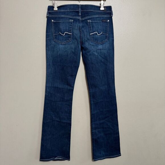 7 for all mankind boot cut dark wash jeans size 30 - Picture 2 of 7